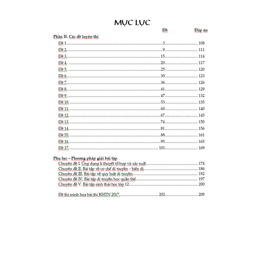 Sách Tự Luyện Thi Sinh Học 12 Tập 2