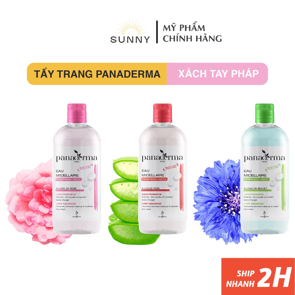 Nước tẩy trang Panaderma 500ml giúp làm sạch, giữ ẩm cho làn da