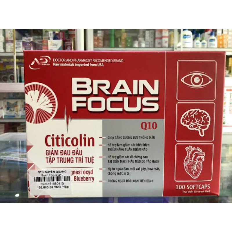 Viên Bổ Não BRAIN FOCUS Q10

