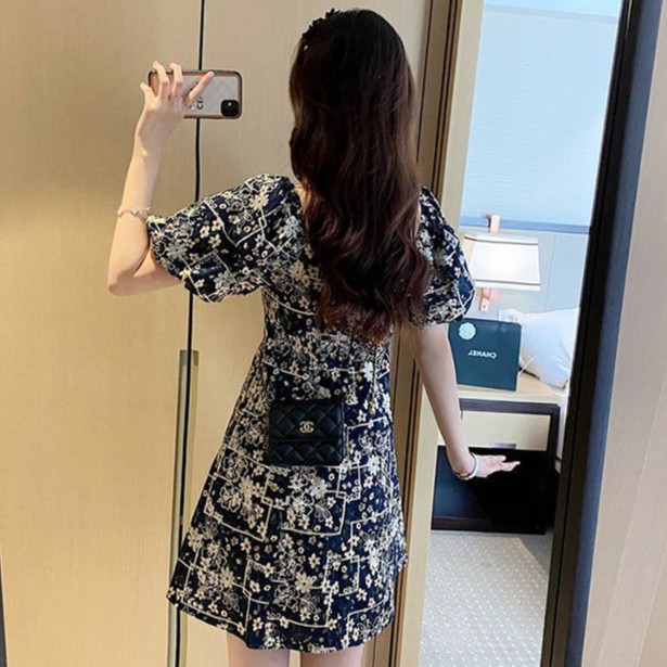 Đầm hoa ,váy chữ a cao cấp TÍT_FASHION size m l xl | BigBuy360 - bigbuy360.vn