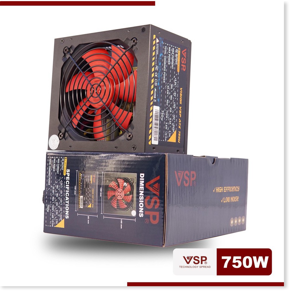 [Mã 154ELSALE2 giảm 7% đơn 300K] NGUỒN VSP ATX 750W - MrPhukien