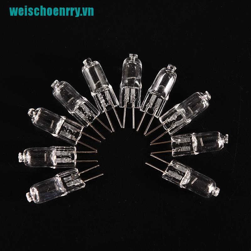 Weis♪Set 10 Bóng Đèn Halogen G4 12V 20W Siêu Sáng