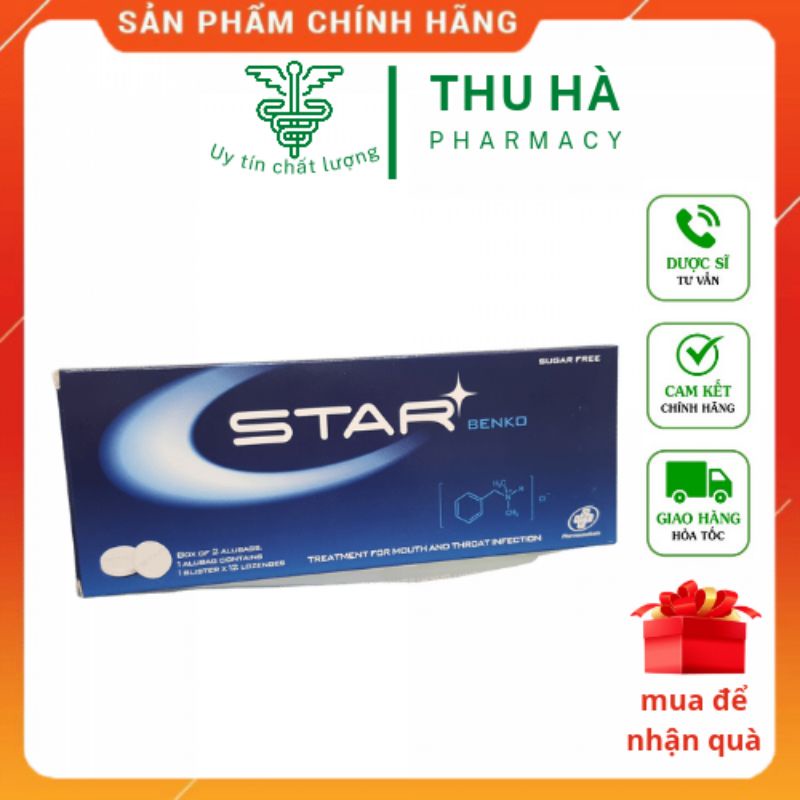 Kẹo Ngậm Star Benko hộp 24 viên - Xóa tan cảm giác mệt mỏi