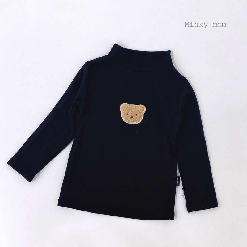 Áo giữ nhiệt cotton len gấu nâu cho bé trai bé gái 7-17kg