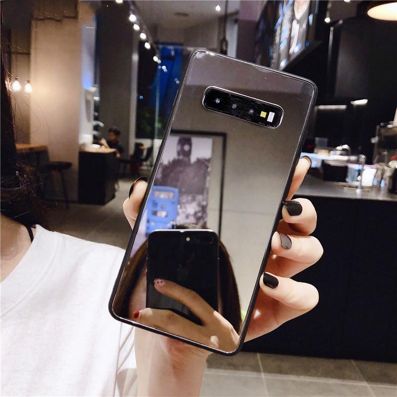 Ốp điện thoại tráng gương chống rơi cho SAMSUNG S7 S7Edge S8 S8Plus S9 S9Plus S10 S10Plus S10E S20 S20Plus S20FE S21 S21Plus S21FE S22 S22Plus Ốp