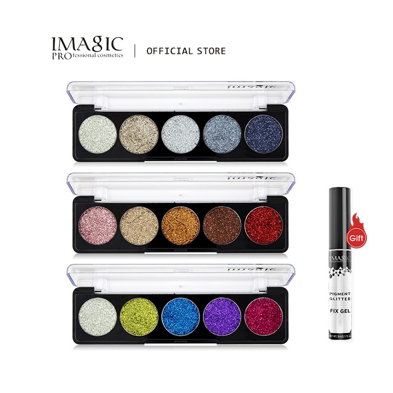 Bảng Phấn Mắt IMAGIC EY-313 5 Màu Ánh Nhũ Lấp Lánh Lâu Trôi Không Thấm Nước 69g | BigBuy360 - bigbuy360.vn