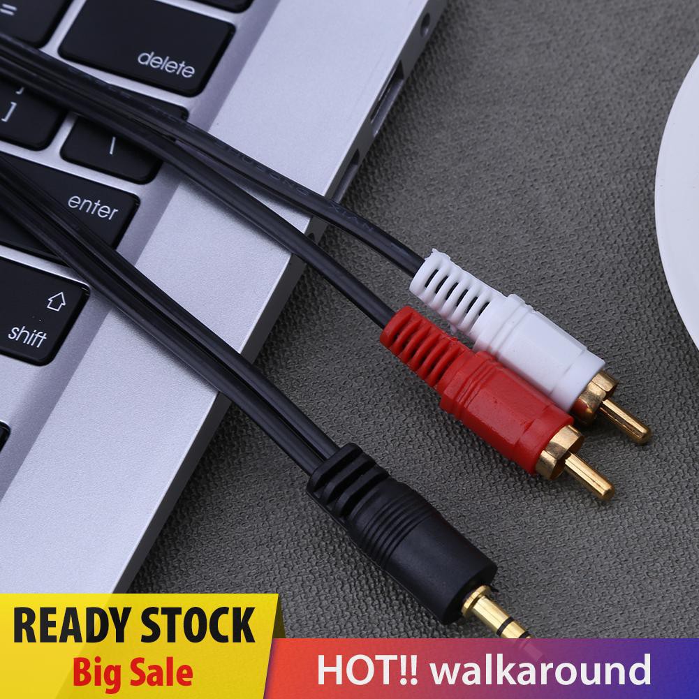 Dây Cáp Âm Thanh 3.5mm 2RCA Tiện Dụng