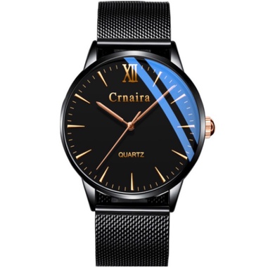 Đồng Hồ Nam Crnaira Japan C3079 Siêu Mỏng Dây Thép Lụa Cao Cấp