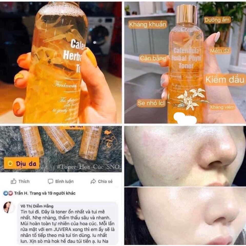 Nước hoa hồng SNO Calendula Herbal Toner 200ml | BigBuy360 - bigbuy360.vn