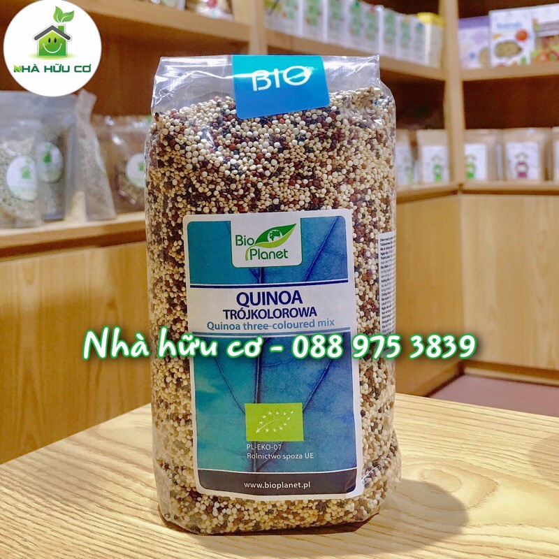 Hạt diêm mạch/Hạt quinoa hữu cơ 3 màu Bio planet - Date: 6/2022