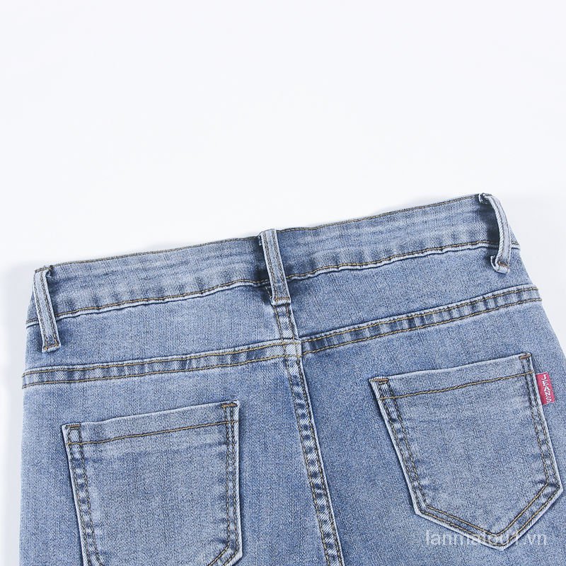 Quần Jeans Nữ Xẻ Ống Thời Trang Xuân Hè 2021