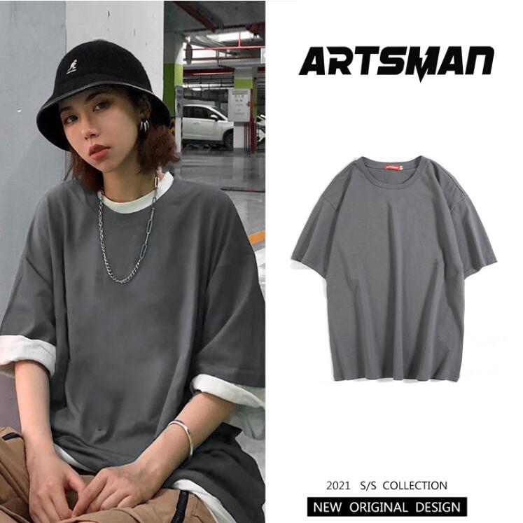 Áo thun nam tay ngắn dáng rộng màu trơn 10 màu thời trang size m-3xl