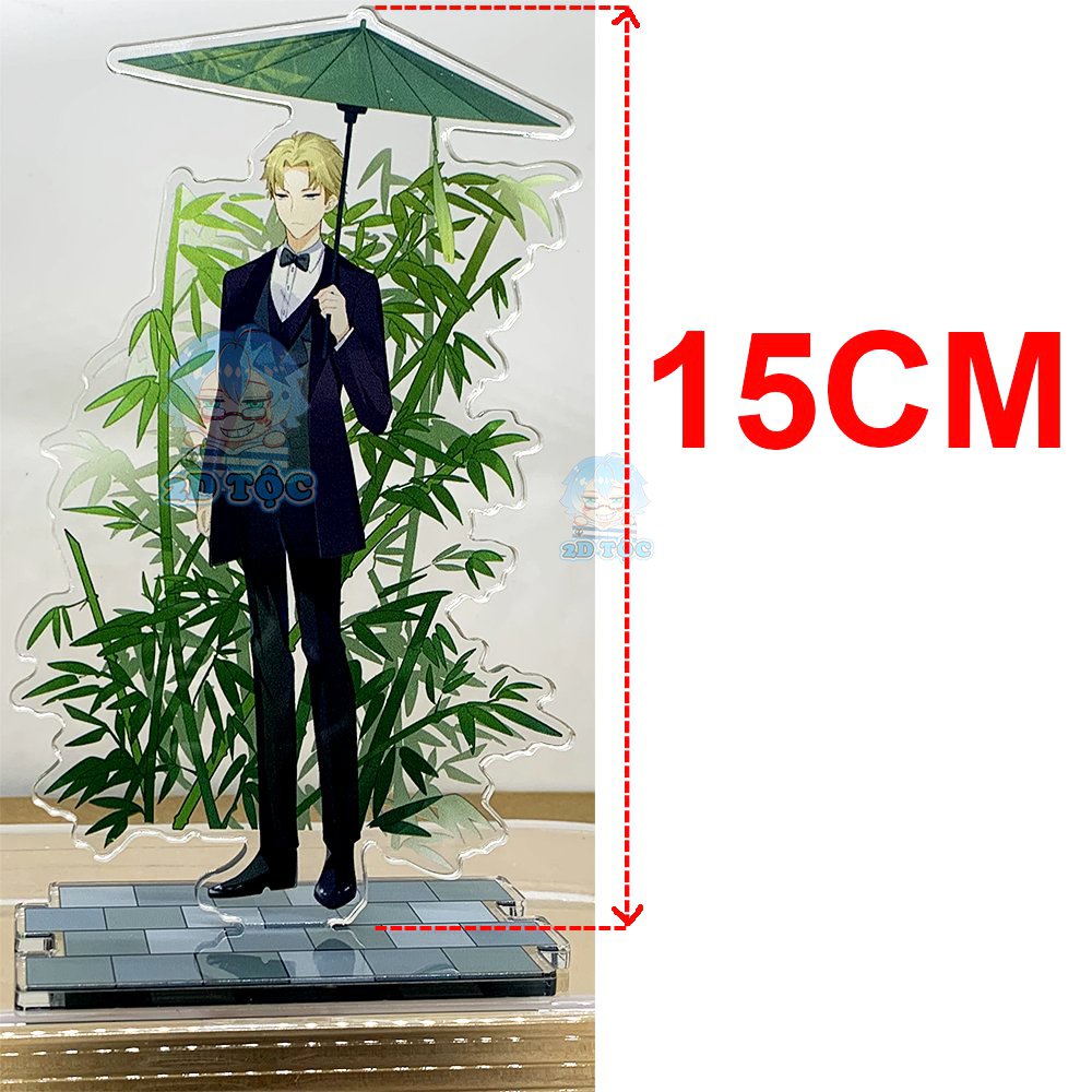 Mô hình Standee Mica Trong suốt In 2 mặt sắc nét Ép 2 lớp Mica nhân vật Anime Manga Spy x Family (Anya, Loid, Yor, Yuri,
