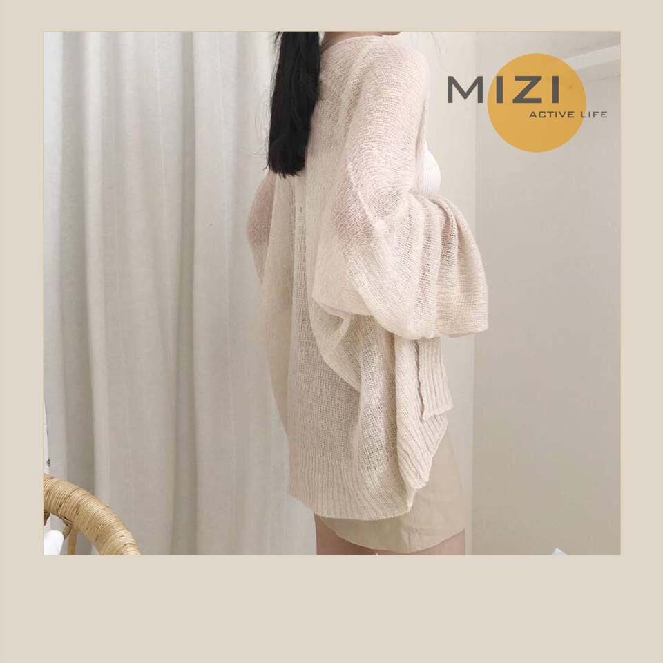 Áo cardigan nữ len mỏng form rộng dệt kim ulzzang dáng dài MIZI CD01 | BigBuy360 - bigbuy360.vn