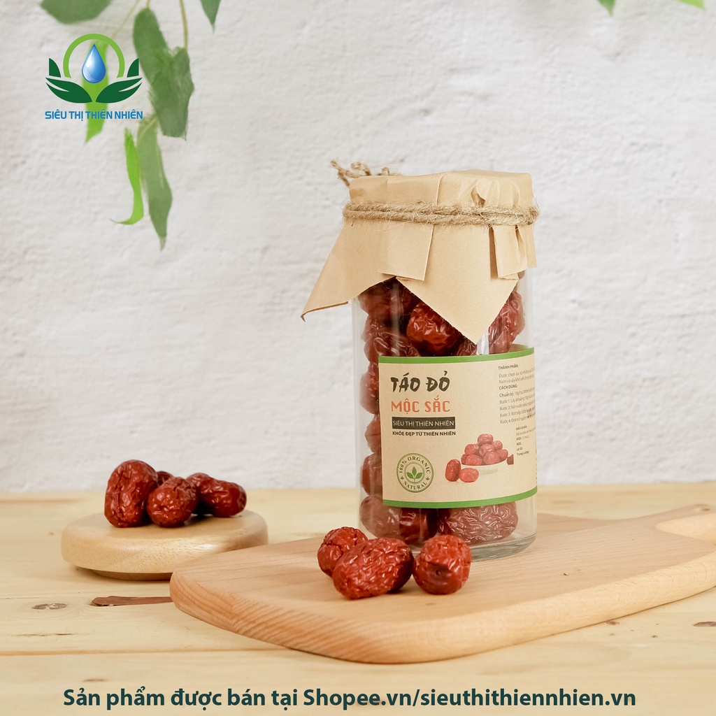 Táo đỏ Mộc Sắc cao cấp, táo đỏ nguyên quả giúp an thần, bổ não của siêu thị thiên nhiên