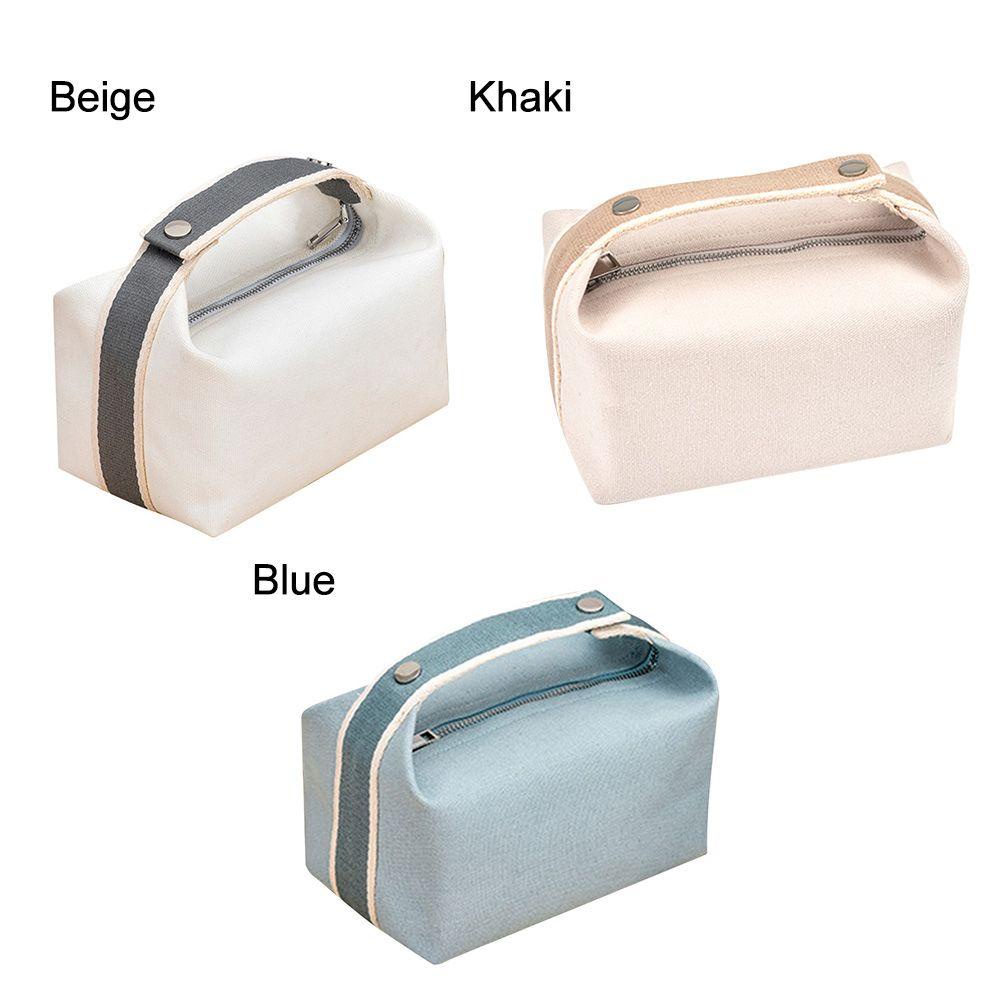 Túi Đựng Mỹ Phẩm Sức Chứa Lớn Bằng Vải Canvas Tiện Dụng