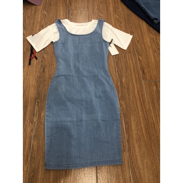 Đầm body denim iris vnxk sz S M L