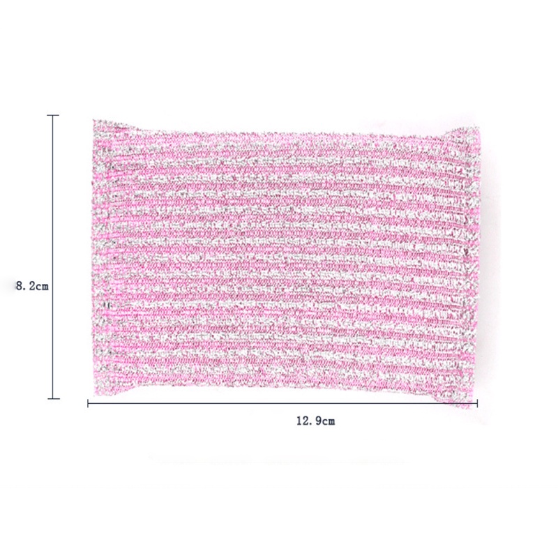 4 Miếng Rửa Chén Siêu Tạo Bọt Miếng Rửa Chén 2 Mặt Dây Thép Siêu Sạch