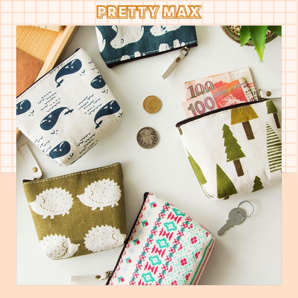 Túi vải canvas mini đựng tẩy đồ dùng tiện ích dễ thương cute giá rẻ MP10