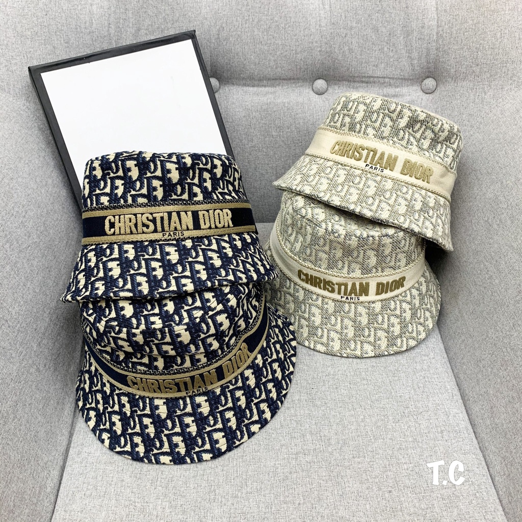 Mũ bucket hoạ tiết Dior cao cấp form nam nữ đẳng cấp thời trang