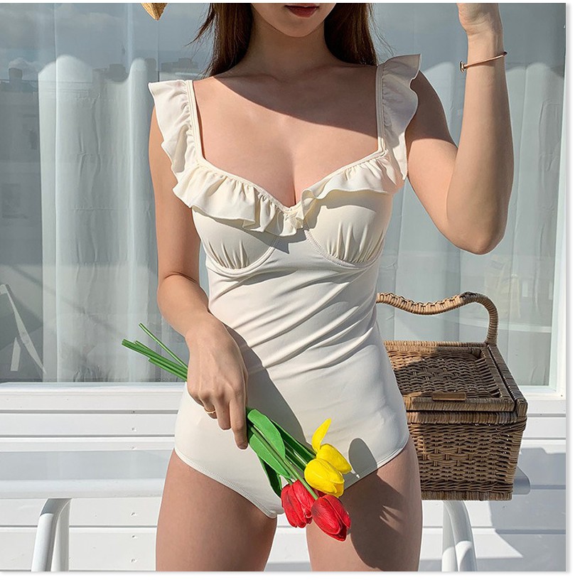 Order Bikini nữ đẹp,  2020 new ins mùa xuân áo tắm nữ Nhật Bản và Hàn Quốc bảo thủ loại mỏng gợi cảm bikini bikini áo tắ