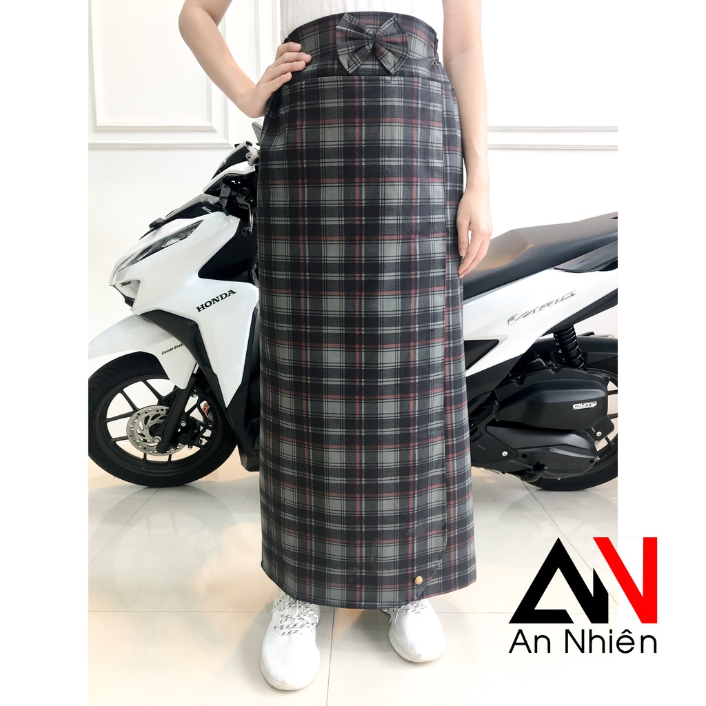 váy chống nắng xẻ tà dành cho bạn 1m70 có nút bấm dưới váy cố định bằng nút bấm-được chọn mẫu