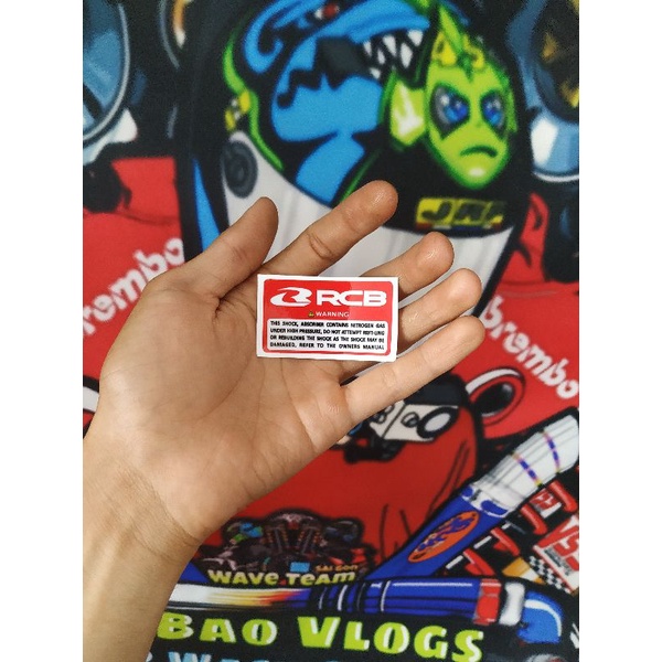 Decal Tem RCB (1cặp) dán phuộc và mọi vị trí trên xe