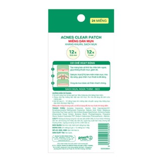 Miếng Dán Mụn Acnes Clear Patch (24 Miếng)