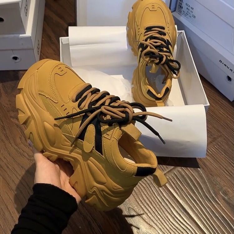 Giày Thể Thao Da Thật Đế Dày Phong Cách Hàn Quốc Cho Nữ