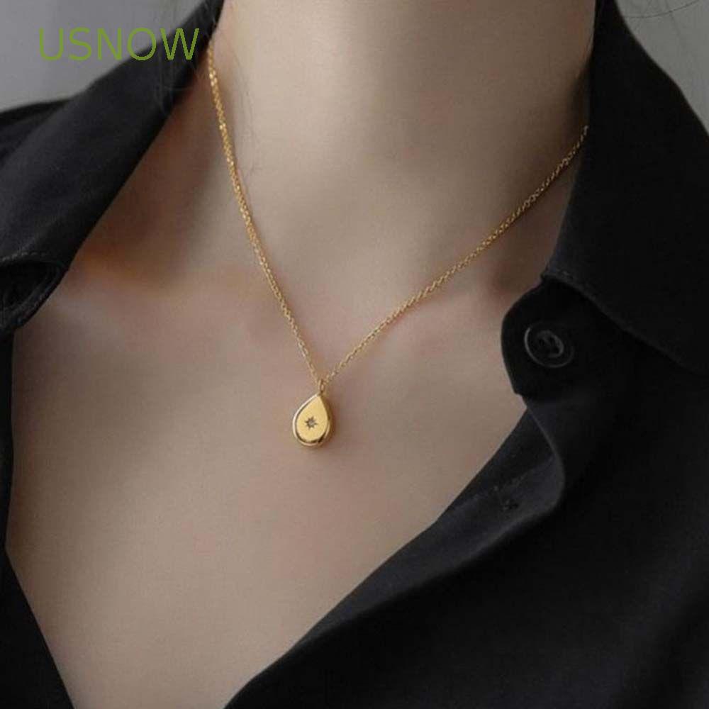 Dây Chuyền Mặt Hình Chữ Nhật Thời Trang Cho Nữ|Vòng Cổ Choker Kim Loại Mặt Trời