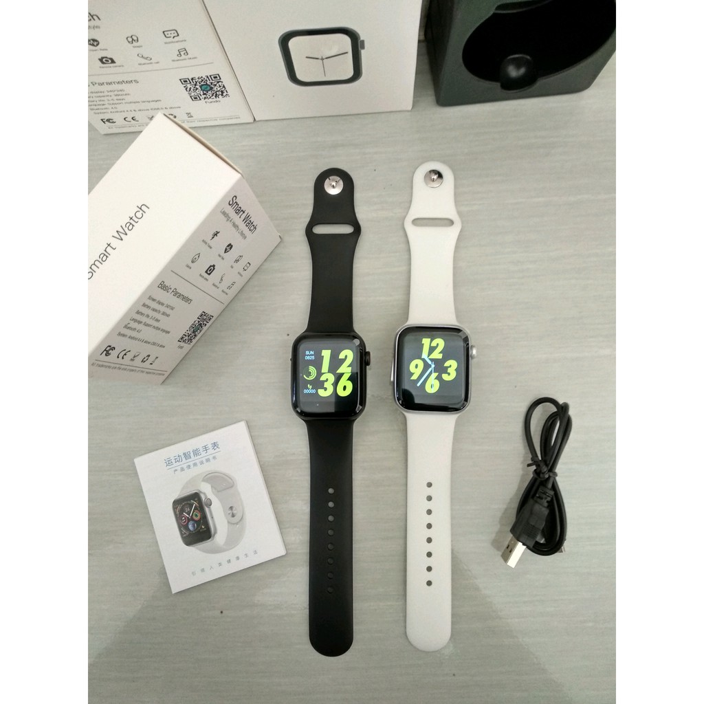 Đồng hồ thông minh W34 kết nối Bluetooth - cảm ứng theo dõi sức khỏe (Tặng kính cường lực 9H bảo vệ màn)