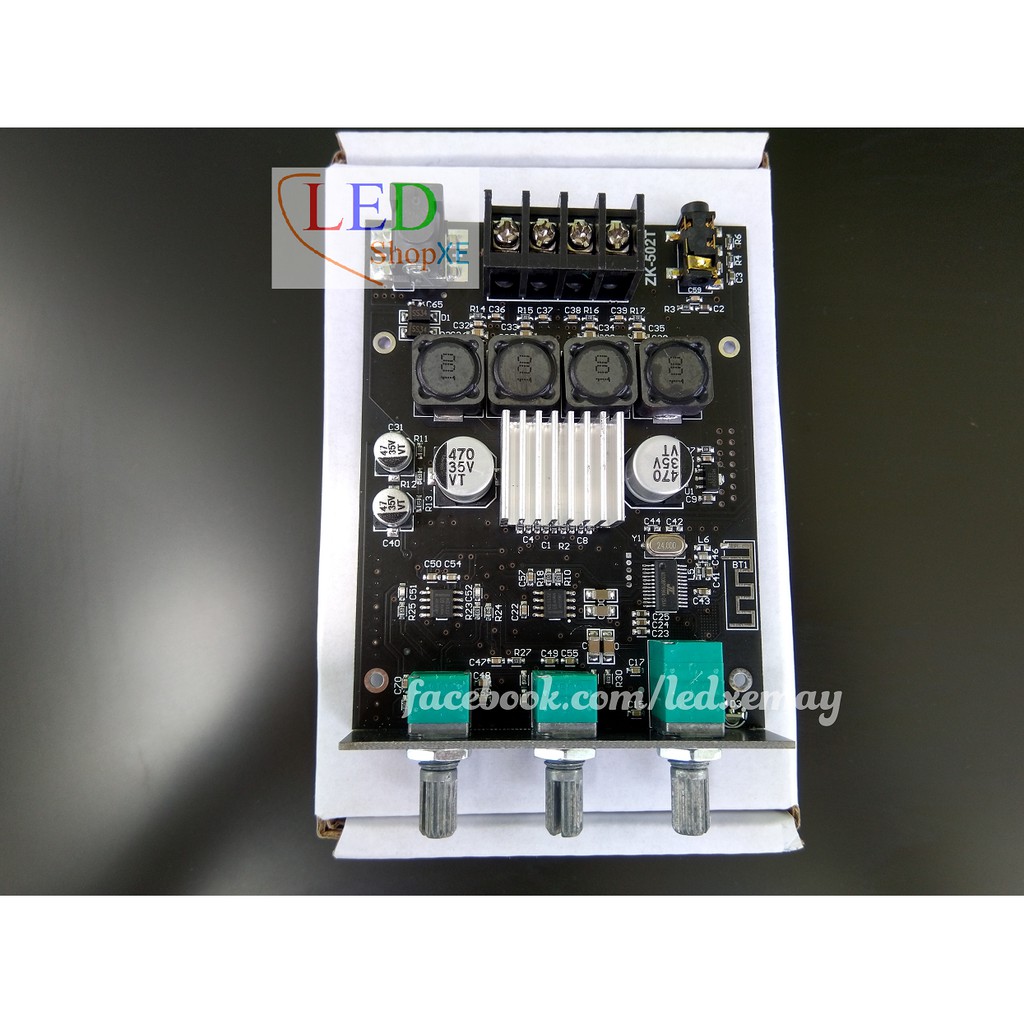 Mạch khuếch đại 3116D2 50w*2 WUZHI có chỉnh âm sắc ZK-502T