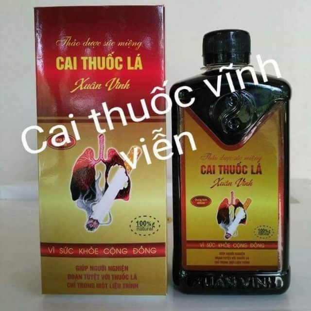 Nước xúc miệng cai thuốc lá nosmoking xuân vinh