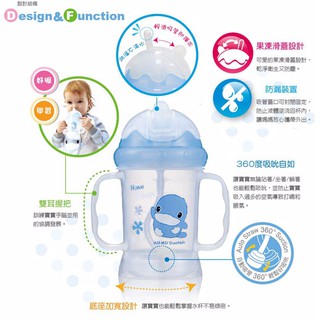 Bình uống nước có tay cầm kuku kuku - ku5462