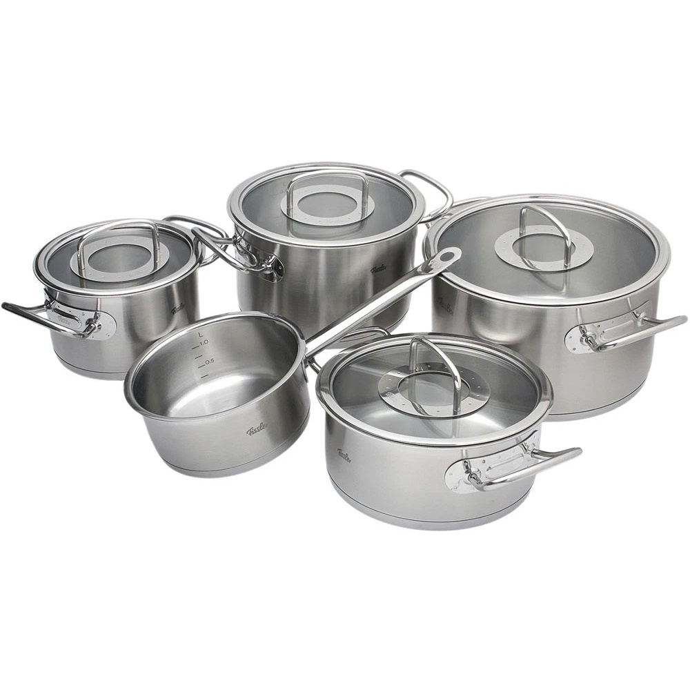 Bộ nồi bếp từ Fissler Original 5 món chất liệu inox không gỉ - Made in Germany