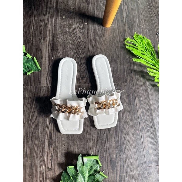 Dép bèo đính ngọc bigsize, size ngoại cỡ 40-41-42-43-44.