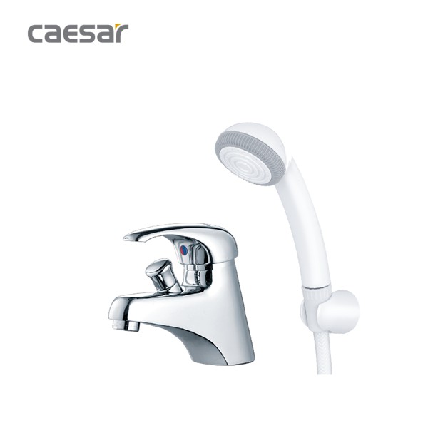 BỘ VÒI CHẬU LAVABO NÓNG LẠNH LIỀN SEN B136CU CAESAR