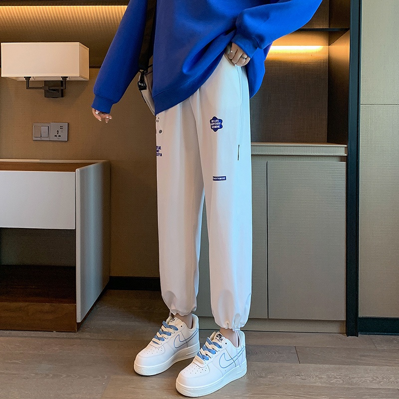 NRVP Quần Thể Thao Nữ Ống Rộng Phong Cách Thời Trang Đường Phố Hàn Quốc Mới