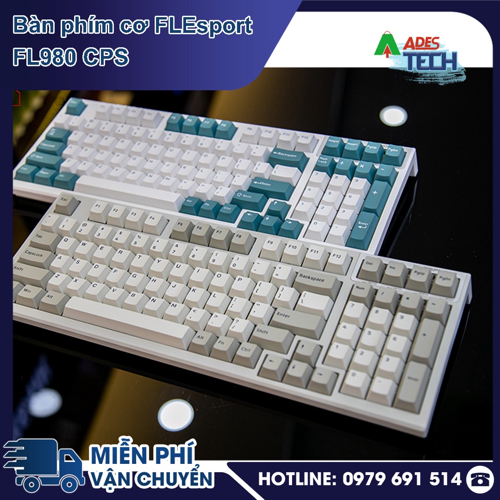 Bàn phím cơ FLEsport FL980 CPS USB/2.4/Bluetooth Bảo hành 24 tháng