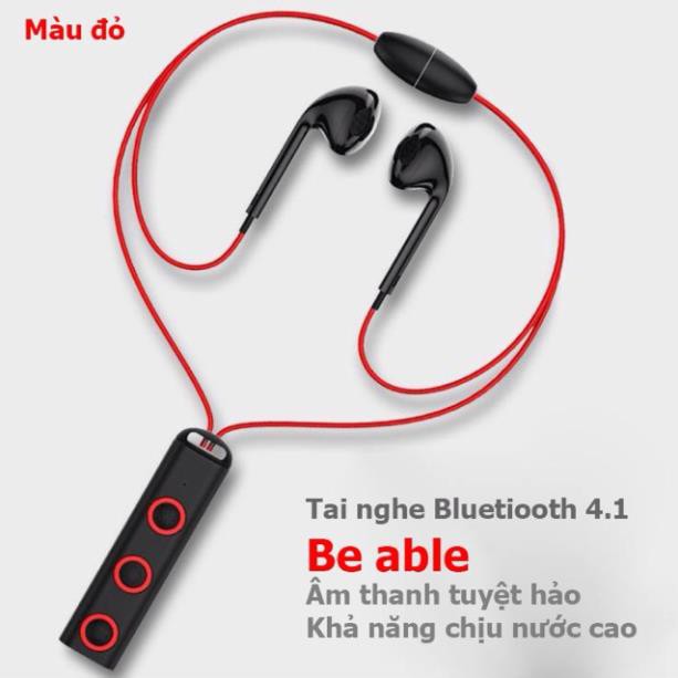 xả kho Giá rẻ  Tai nghe Bluetooth kháng nước thể thao BT-313 Be able Pika shop