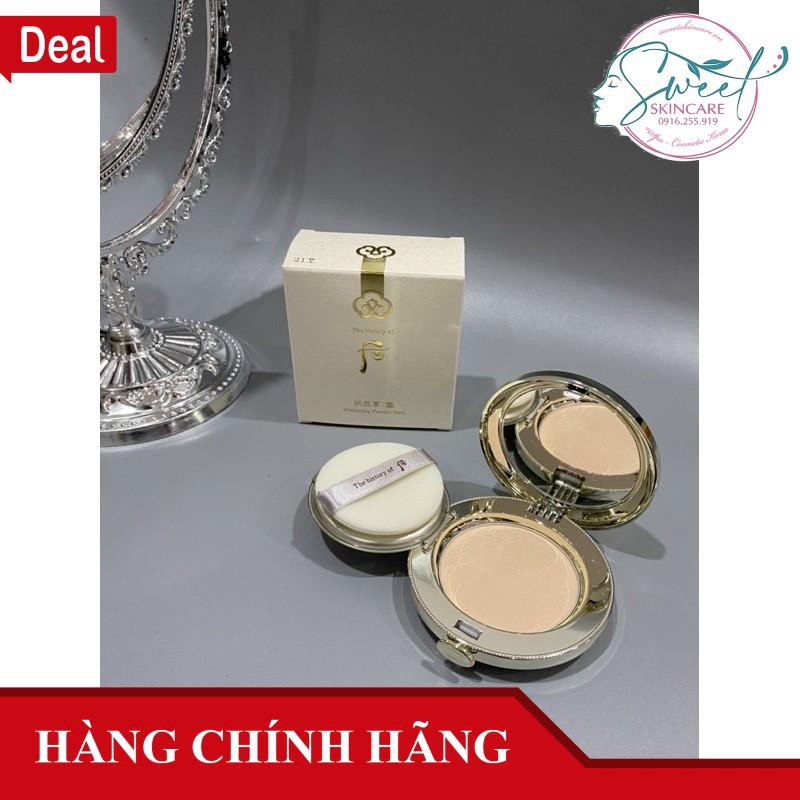 Phấn phủ đông y dạng nén Whoo Mi Makeup Pact che phủ hoàn hảo các nếp nhăn hiệu chỉnh sắc da