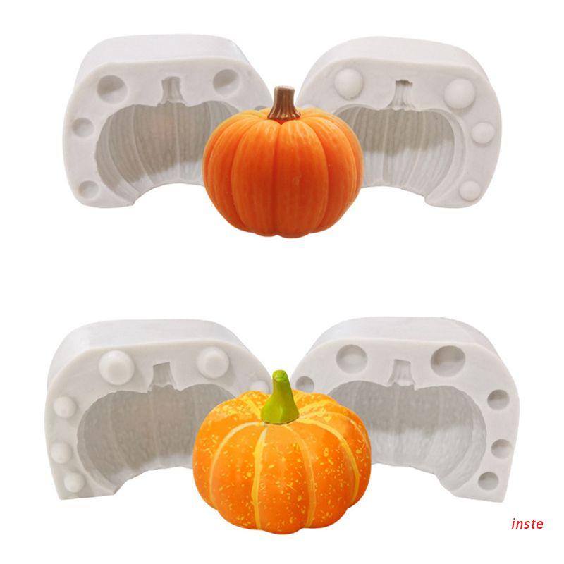 Khuôn Làm Bánh Hình Quả Bí Ngô 3d Bằng Silicon Tiện Dụng