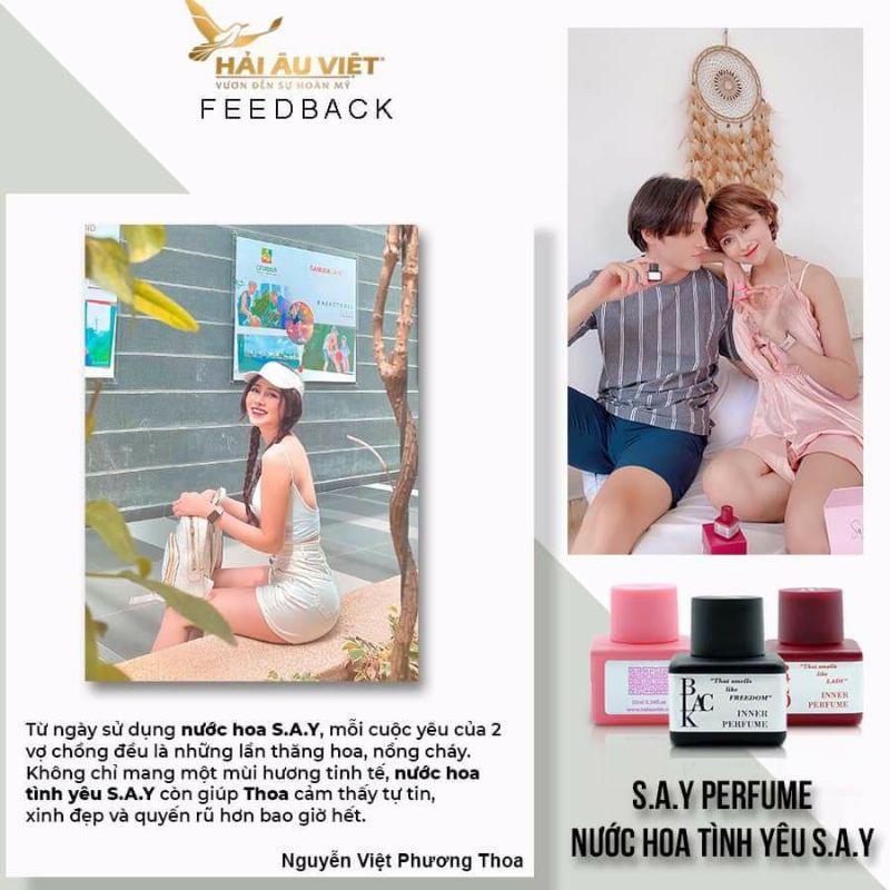 NƯỚC HOA VÙNG KÍN SAY hải âu việt