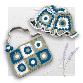 Combo túi nón len crochet