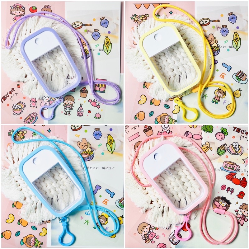 bình xịt mỹ phẩm nhựa đựng chai nước hoa Bình Xịt Vệ Sinh Dung Tích 50ml 4 Trong 1 Có Dây Đeo Tiện Dụng Bình xịt tinh dầu