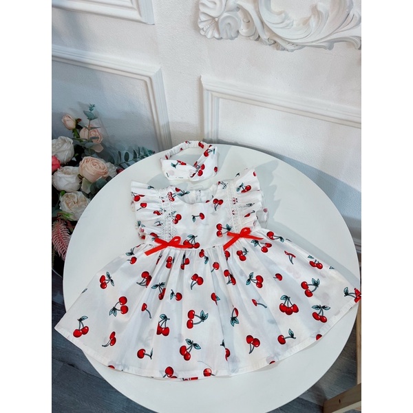 Váy bé gái quả cherry  quả chery🍒🍒🍒