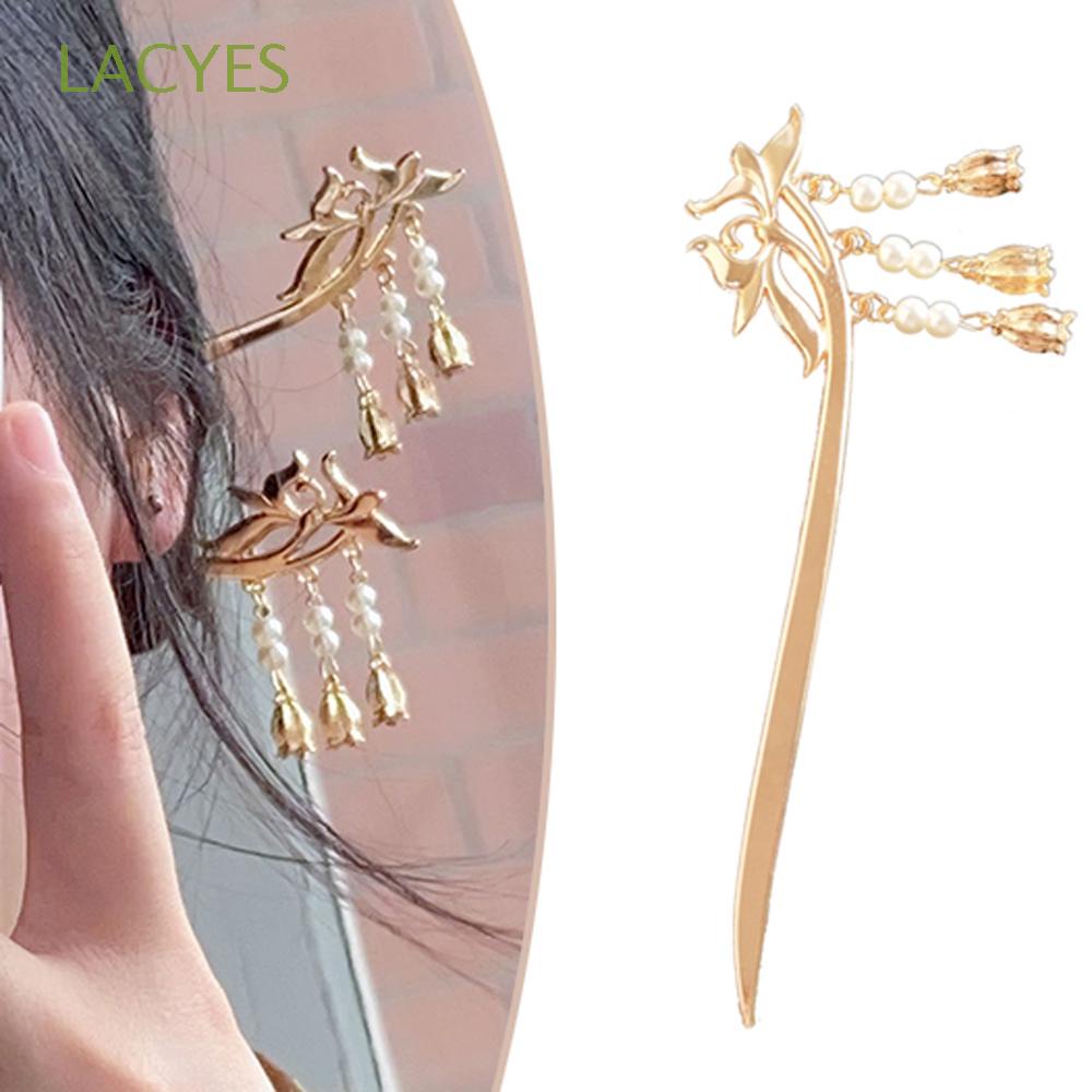Trâm cài tóc đính ngọc trai phong cách Trung Hoa cổ điển