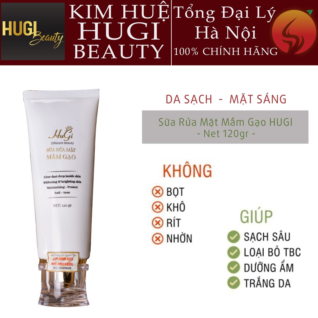 SỮA RỬA MẶT MẦM GẠO HUGI_KimHueHuGi_TổngĐạiLýHàNội