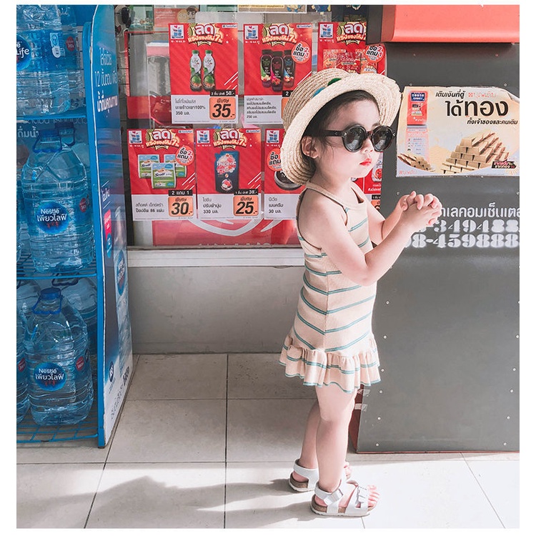Đầm Yếm Thời Trang Mùa Hè Xinh Xắn Dành Cho Bé Gái 1-6 Tuổi