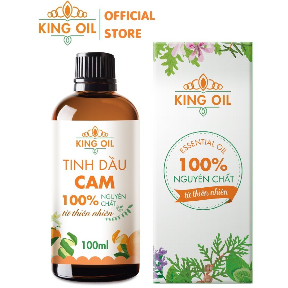 Tinh dầu Cam Ngọt KingOil nguyên chất 100% từ thiên nhiên, thơm phòng, xông phòng, thư giãn, đuổi muỗi, khử khuẩn